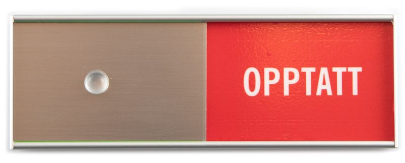 LEDIG / OPPTATT Skilt - 170 x 50 mm