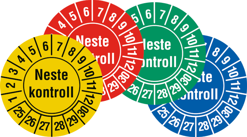 Neste Kontroll Kontrollmerke - Ø 30 mm (10 stk)