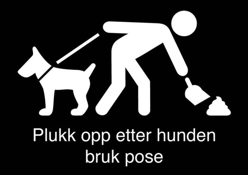 Hundeskilt Plukk Opp Etter Hunden MERKEFABRIKKEN NO Hundeskilt Plukk Opp Etter Hunden MERKEFABRIKKEN NO