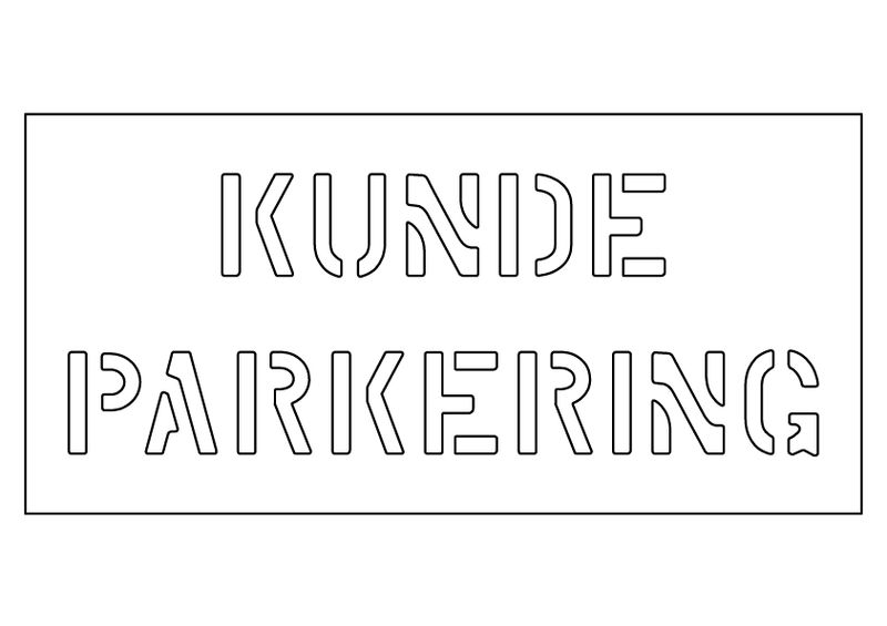 Sjablong - Kundeparkering