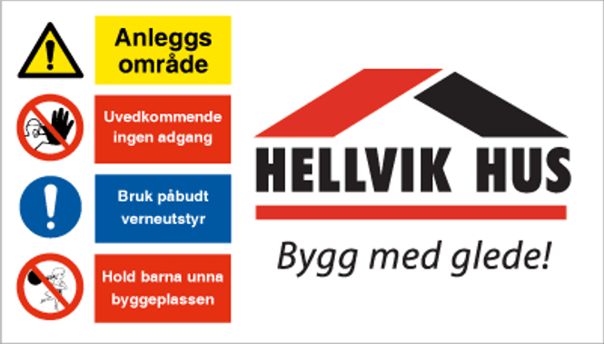 Hovedbilde Logobanner i MESH til Byggeplassgjerde 2 x 3,5 m