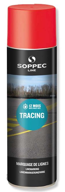 Hovedbilde Soppec merkespray for asfalt og betong 500 ml Rød