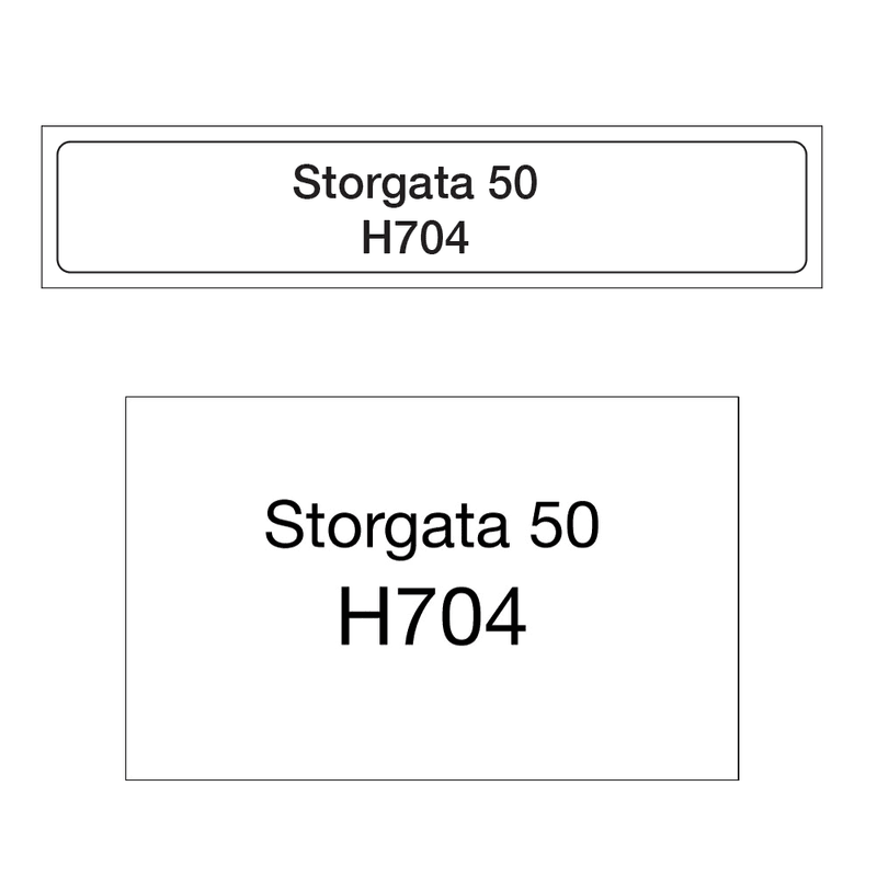Adressemerke for bolig - 2 stk