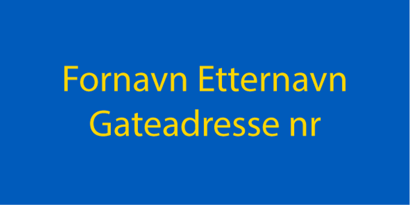 Postkasseskilt Ukraina  50 x 100 mm