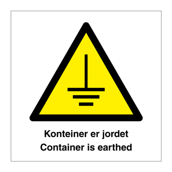 Hovedbilde Container er jordet skilt